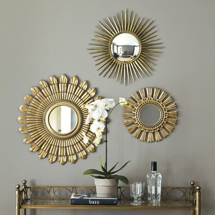 Зеркало солнце – использование популярного дизайнерского решения при украшении помещений (85 фото)