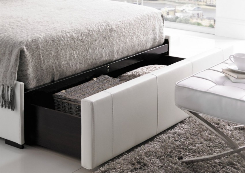 Кровать с ящиком для белья: выдвижные и подъемные конструкции. 105 фот современных кроватей с нишами