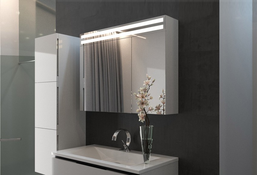 Зеркальный шкаф в ванную – современный интерьер ванной комнаты и особенности применения шкафчика (110 фото)