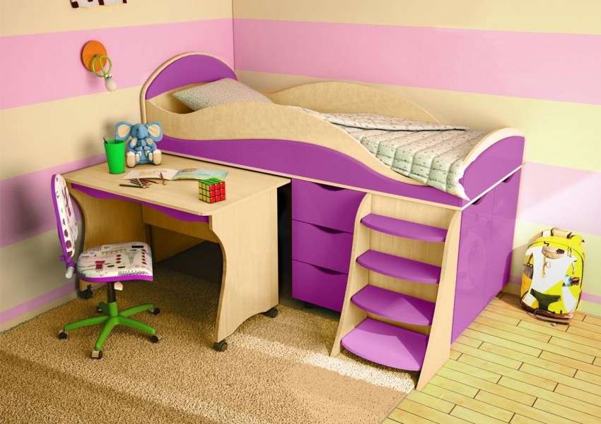 Кровать чердак для девочки 10 лет