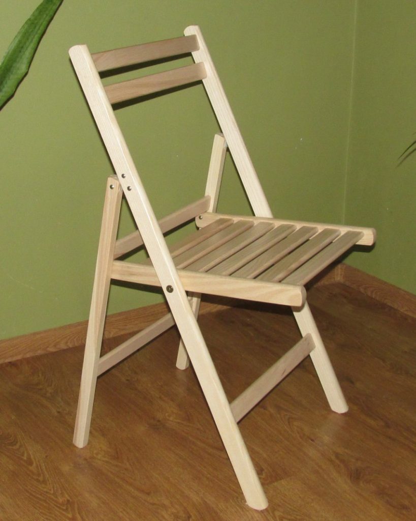 самодельный складной стул со спинкой